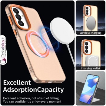 Smūgiams atsparus dėklas su magsafe - oranžinis (Samsung Galaxy A57) Smūgiams atsparus dėklas su magsafe - oranžinis (Samsung Galaxy A57)